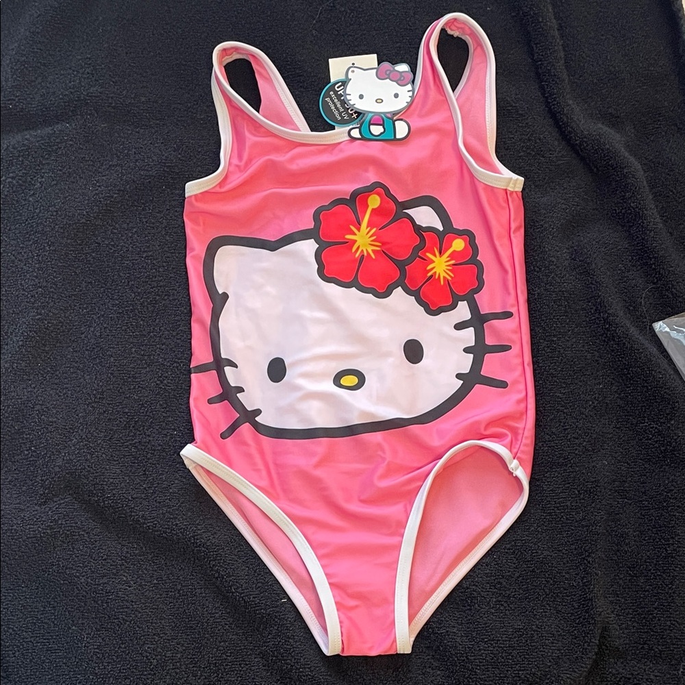 Sanrio Hello Kitty Pink Kids One Piece Swimsuit